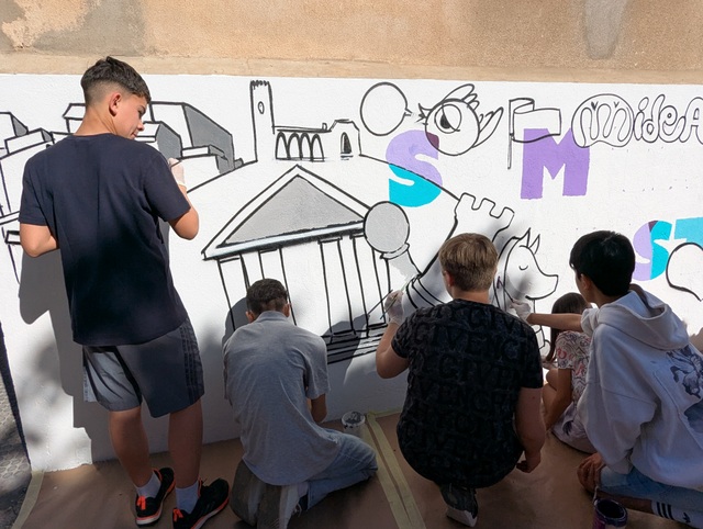 Mural school Lleida